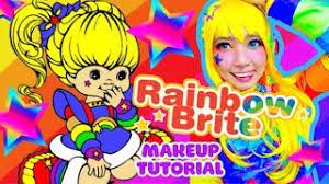 rainbow brite inspired makeup tutorial