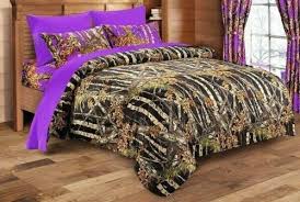 7 Pc King Size Black Camo Comforter And