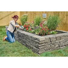Pavestone Ladera 16 In X 8 In X 3 In Greystone Concrete Retaining Wall Block 84 Piece 28 Face Feet Pallet