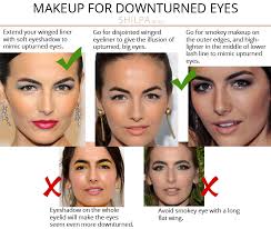 makeup for downturned eyes