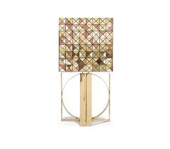 Pixel Anodized Gold Legs Cabinet Boca