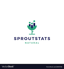 Leaf Stats Statistics Chart Sprout Logo Icon