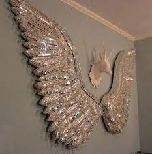 Sparkly Angel Wings Wall Decor Angel