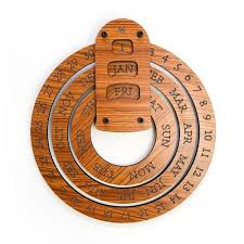 Gg 018 Perpetual Wall Calendar Wooden