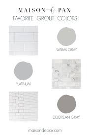 the best grout colors for subway tile