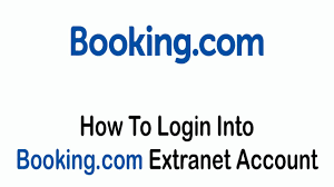 login into booking com extranet account