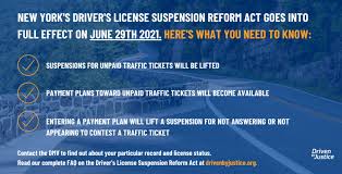 A person's driver license can no longer be suspended due to unpaid court fines, but the california department of motor vehicles (dmv) still suspends thousands of licenses every year. Press Release New Ny Driver S License Reform Takes Effect Tuesday Fines And Fees Justice Center