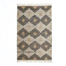 hemp leather diamond rugs at best