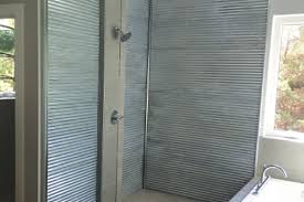 Using Corrugated Metal For Shower Walls