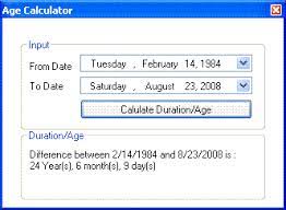 calculating duration between two dates