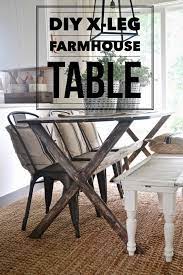 Diy X Leg Farmhouse Table Liz Marie Blog