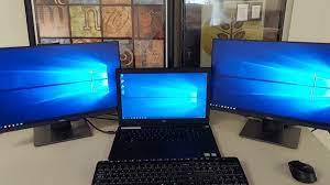 two monitors without docking station