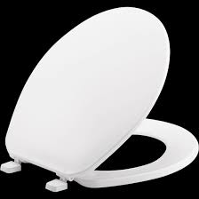 bemis round plastic toilet seat white