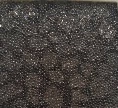 Glass Bead Wallpaper Black Metal Floor