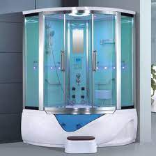 Modern Aqua Glass Door Steam Shower
