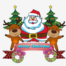 Gambar perayaan hari natal bisa berbentuk gambar natal kartun, gambar pohon natal dan sebagainya. Gambar Natal Santa Claus Rusa Natal Kartun Rusa Pita Spanduk Png Transparan Clipart Dan File Psd Untuk Unduh Gratis