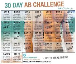 61 Proper 30 Day Leg Challenge Chart