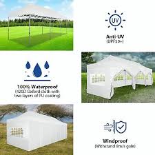 10x30 Pop Up Canopy Tent With 8