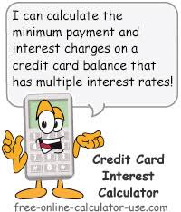 Credit Card Interest Calculator For Multiple Apr Balances