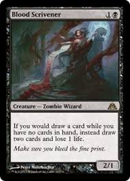 Advanced magic techniques desirable but can. Blood Scrivener Dragon S Maze Gatherer Magic The Gathering