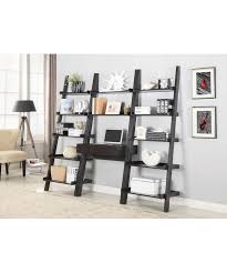 Kate and laurel pothos ladder. Transitional Cappuccino Wall Leaning Ladder Desk
