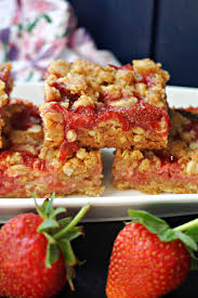 strawberry crumble bars my gorgeous