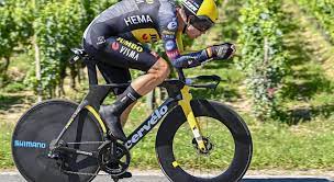 Wout van aert celebrates tour de france sprint win. Team Jumbo Visma Van Aert Blasts To Time Trial Victory In Tour De