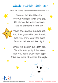 le little star worksheet free
