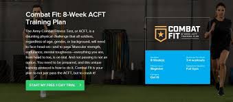 combat fit 8 week acft training plan
