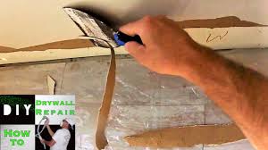 how to repair damaged drywall paper