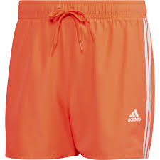 stripes swim shorts app solar red