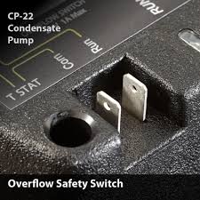 The pump has a safety overflow cutout switch. Cp 22 Pumps Diversitech