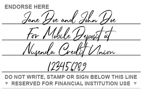 Typically, the receiver of the check will make a the person who 'owns' the account signs the check on the front, which authorizes the bank to release money to whoever the check is made out to (a. Endorsing Your Stimulus Check Nusenda Credit Union