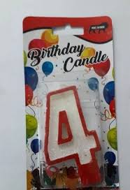 decorative number birthday candle
