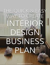 business plans for interior designers