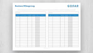 25 Printable Irs Mileage Tracking Templates Gofar