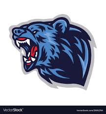 Angry Bear Roaring Logo Mascot Template