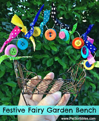 Make A Festive Fairy Garden Bench
