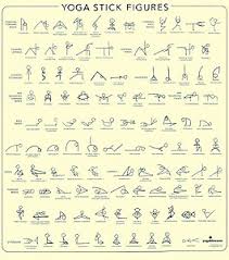 Yoga Stick Figure Learning Charts