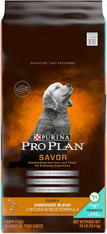 Purina Pro Plan Savor Puppy Shredded Blend With Probiotics Chicken Rice Formula Dry Dog Food 34 Lb Bag