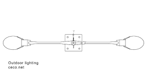 Autocad Drawing Outdoor Lighting