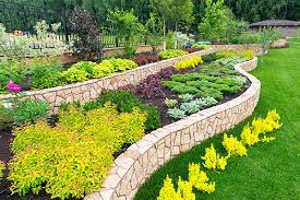 Landscaping Stone Borders Around Flower