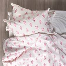 hot pink booti print bedding set