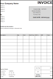 Editable Invoice Template Uk Free Invoice Template Uk Use Online Or