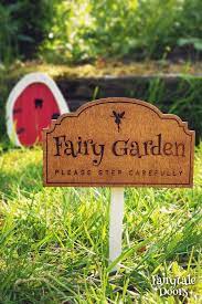 Fairy Garden Sign Fairy Garden Please