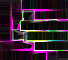 neon brick black rainbow wall hd