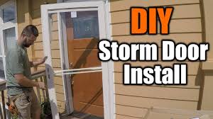 how to install a storm door in 30