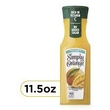 simply orange juice with mango 11 5 oz