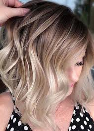 20 blonde balayage ideas for spring, summer, and beyond. Shoulder Pad Denim Shirt In 2020 Ombre Hair Blonde Blonde Ombre Short Hair Short Ombre Hair