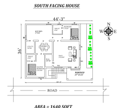 2bhk Awesome South Facing House Plan